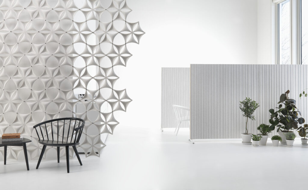 White Airflake Acoustic Screen