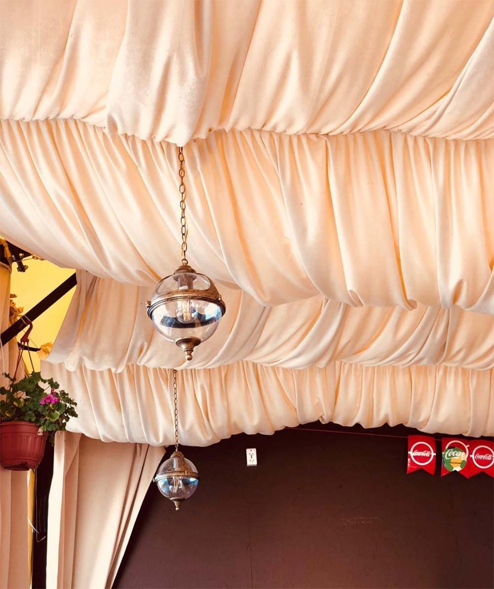 Satin ceiling design