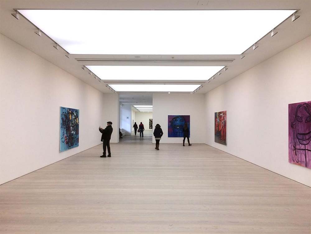 Ceiling light design for art exhibit