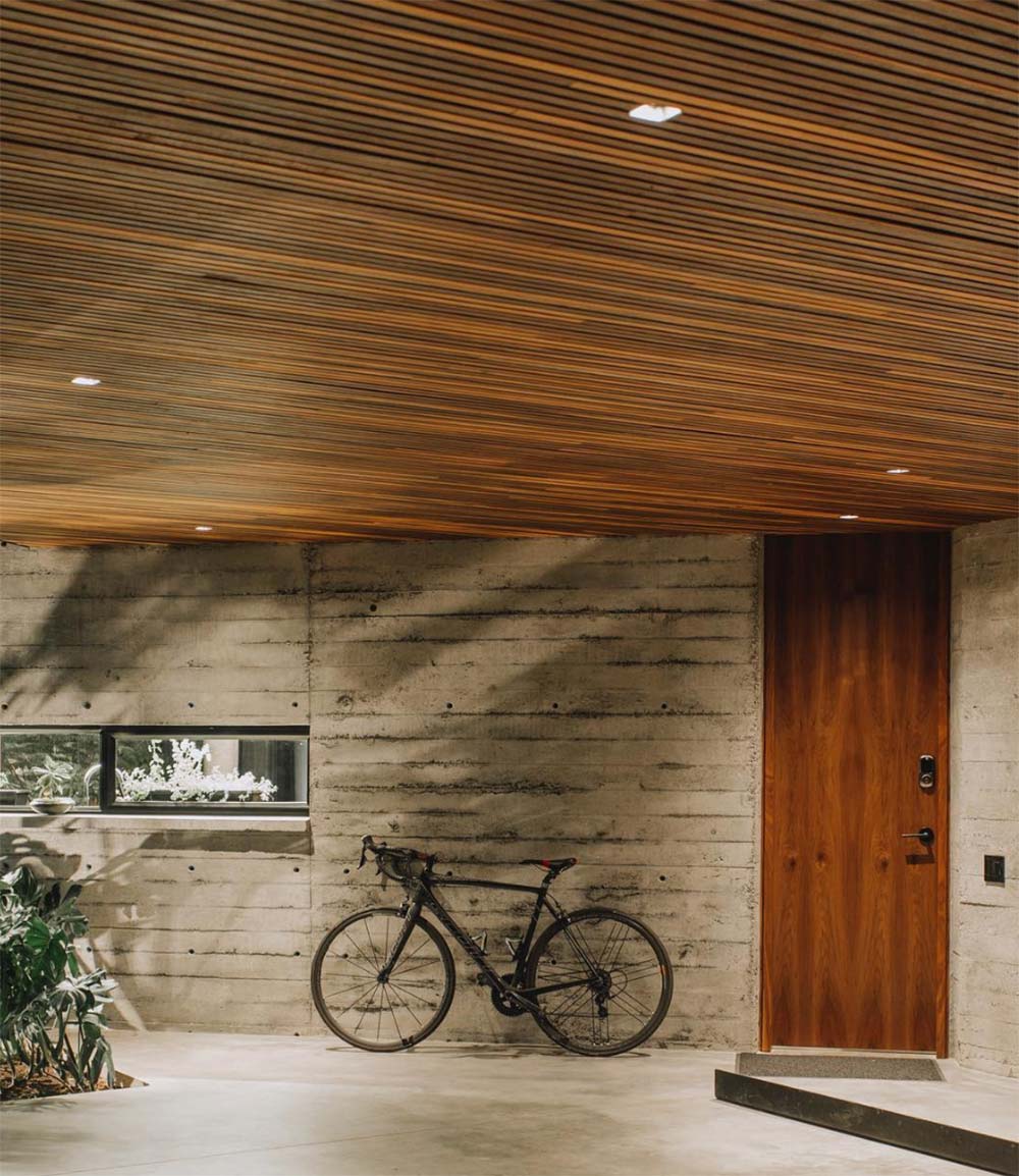 Wood Ceilings Outside of Home