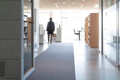 Fraster Felt Rug in IT University installed in long corridor