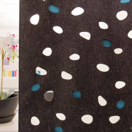 Screentrak Soprano Double close up beside flower pot