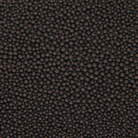 detail of a bubbly textured dark brown leather finish