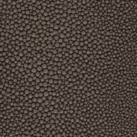 detail of a bubbly textured brown leather finish