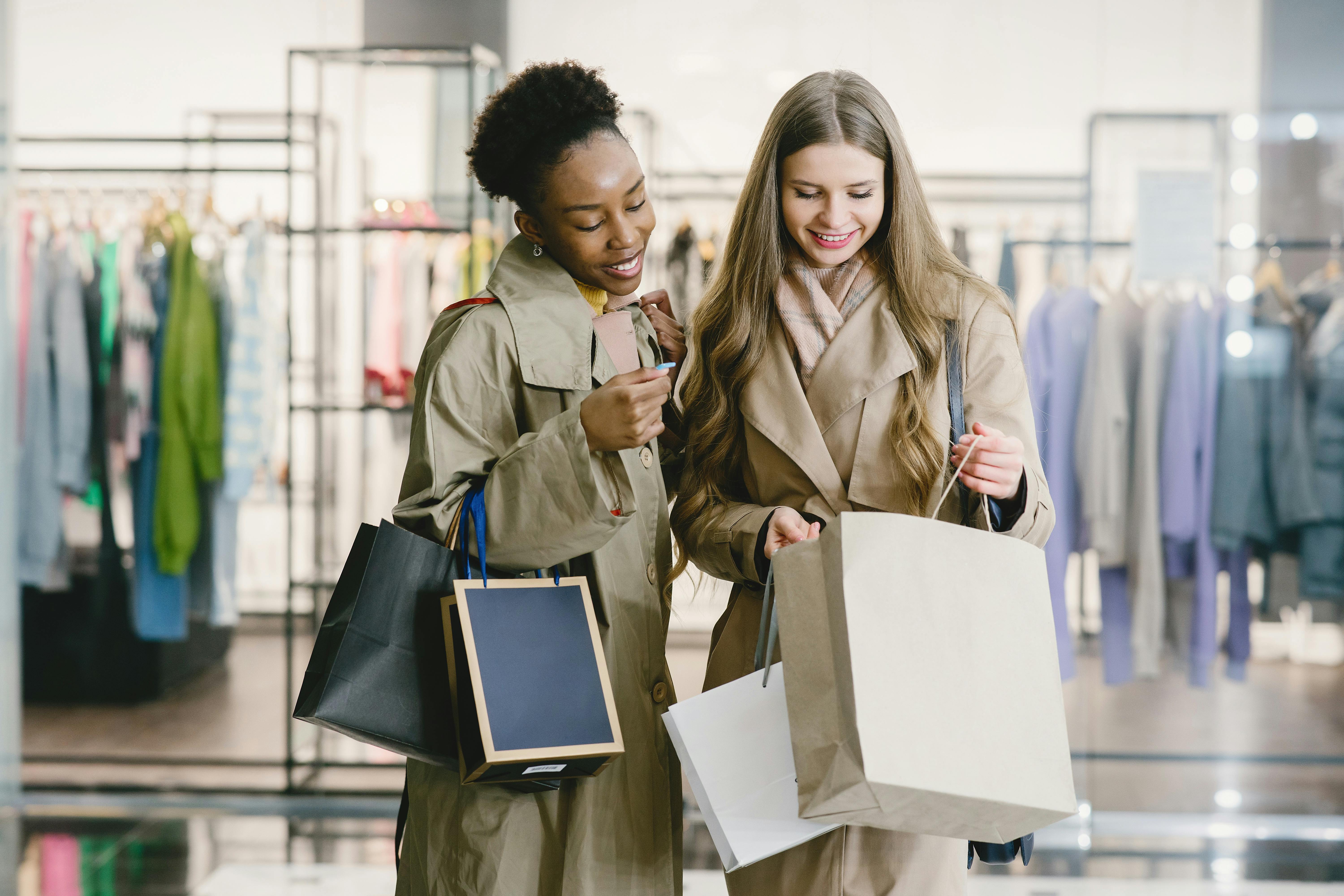 two women shopping