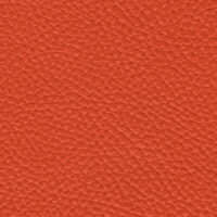 detail of a textured orange leather finish