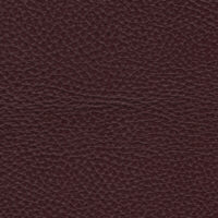 detail of a textured dark red leather finish