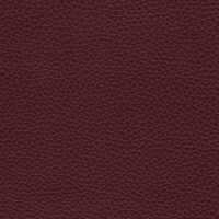 detail of a textured dark red leather finish
