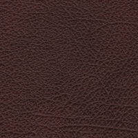 detail of a textured brown leather finish
